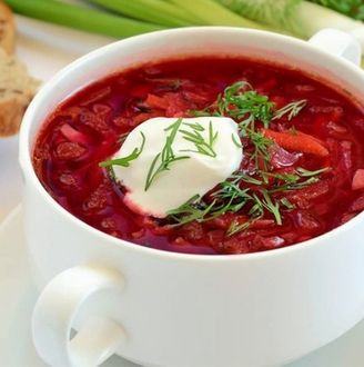 Борщ с говядиной